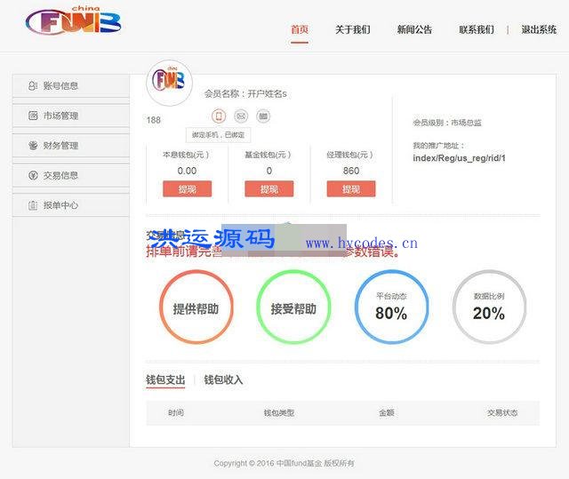 MMM金融互助系统源码