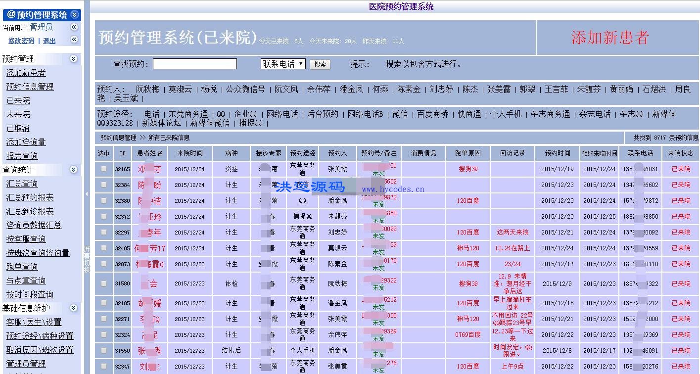 医院预约挂号系统