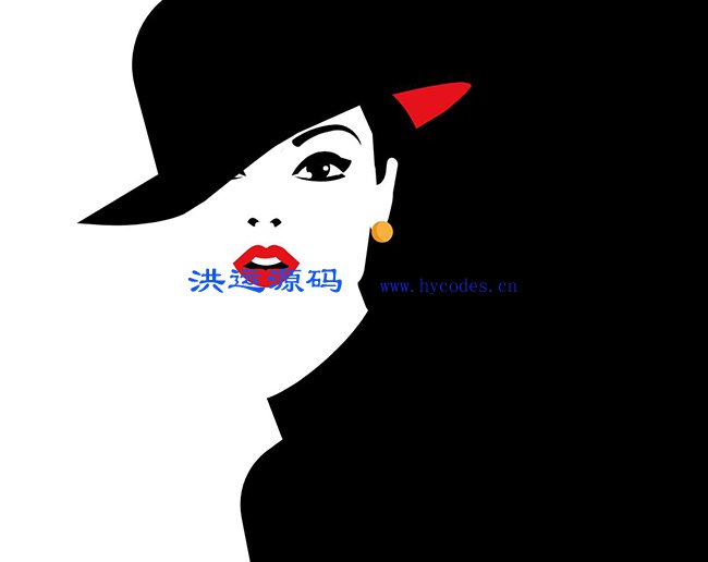 Css女性时尚类插画代码