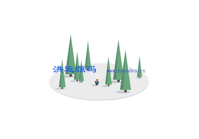 CSS3雪地上小人走路动态特效