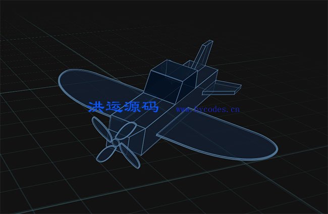 纯CSS3 3D直升飞机动画特效