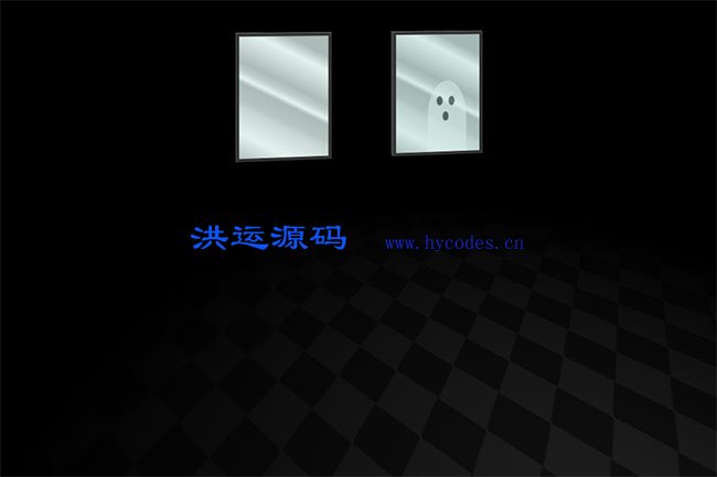 CSS3万圣节房间闹鬼动画特效